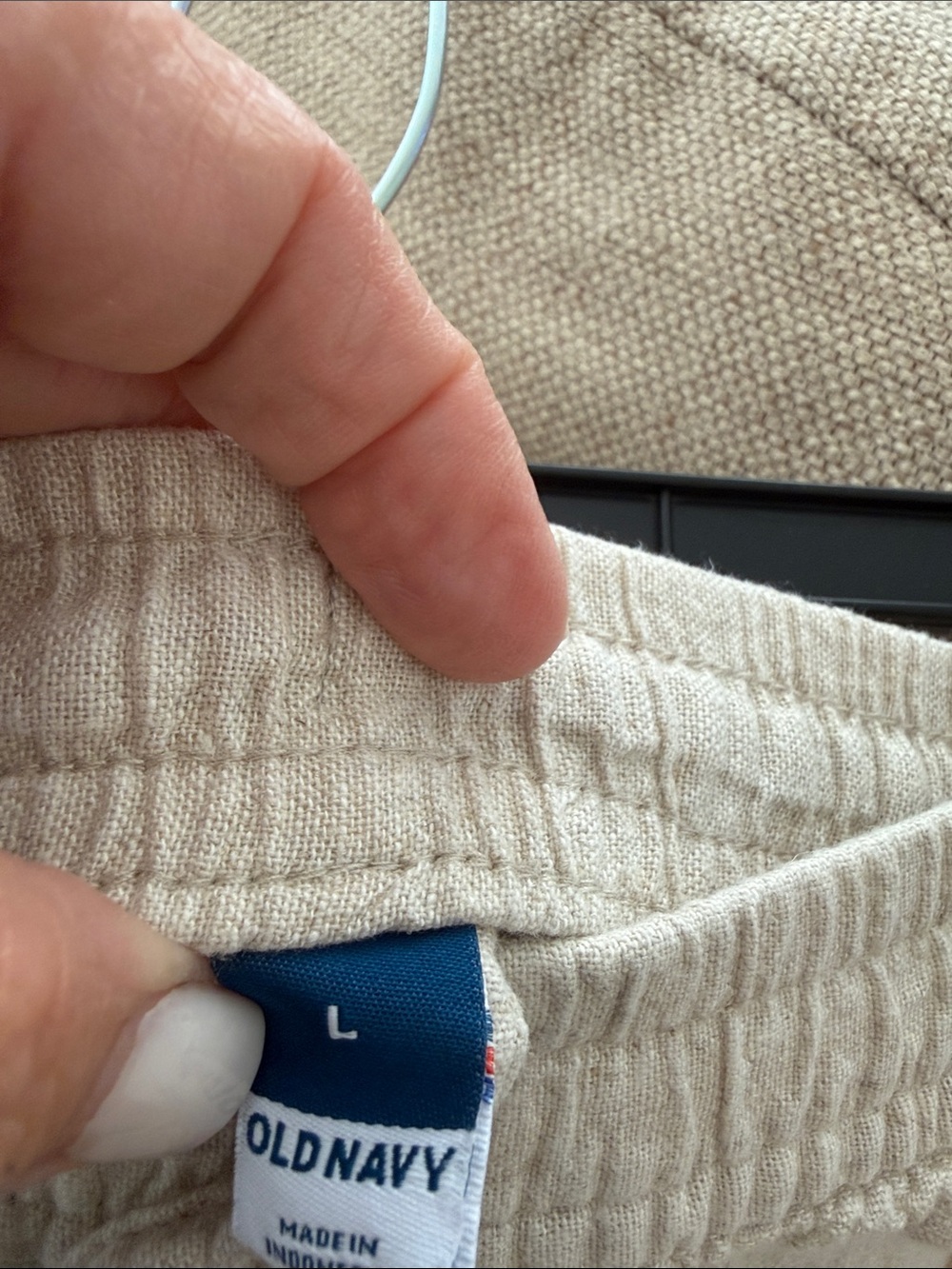 Old Navy Linen Like Pants Large - Picture 3 of 4
